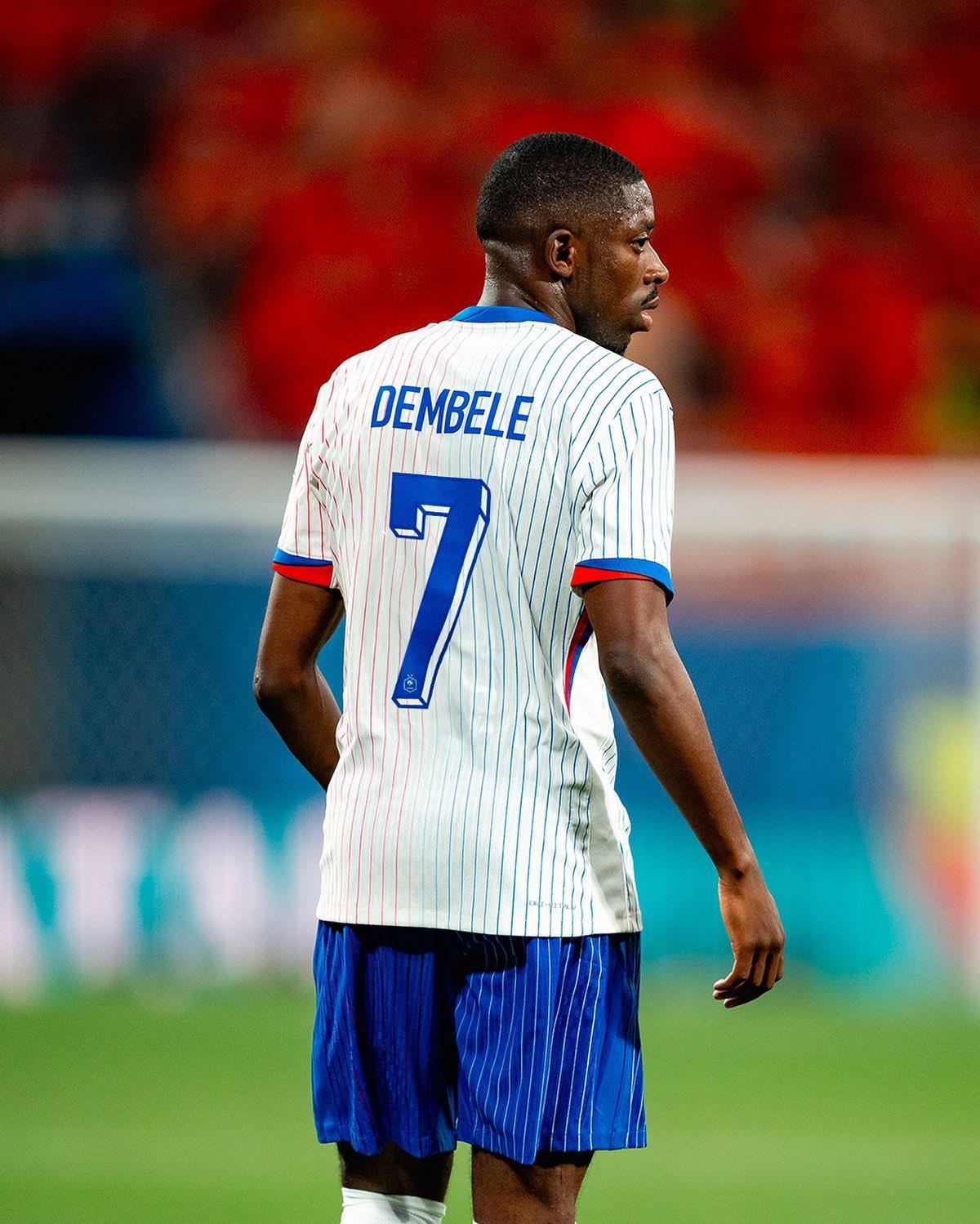 记者:登贝莱遭遇右腿筋伤势,将提前退出法国国家队